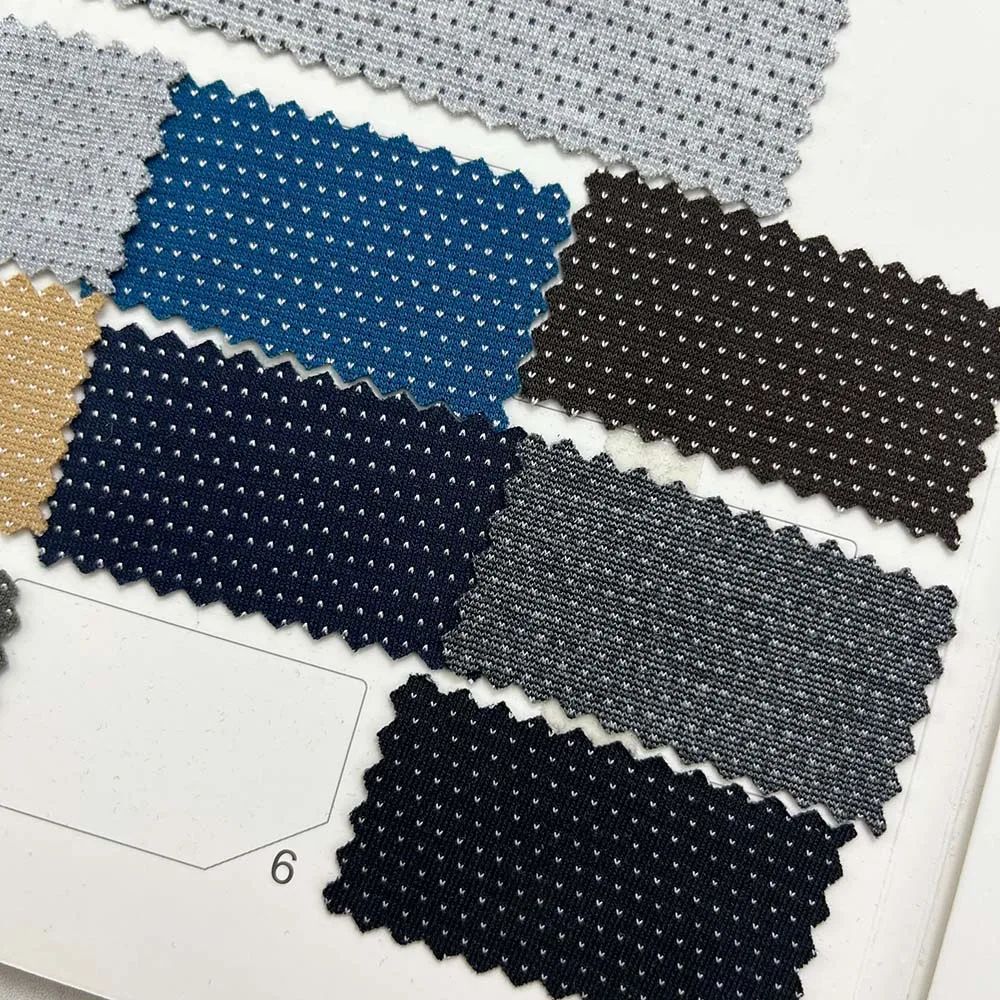 280g Yarn-Dyed Breathable 78%Polyester 17% rayon 5% Spandex Interlock fabric for Sportswear