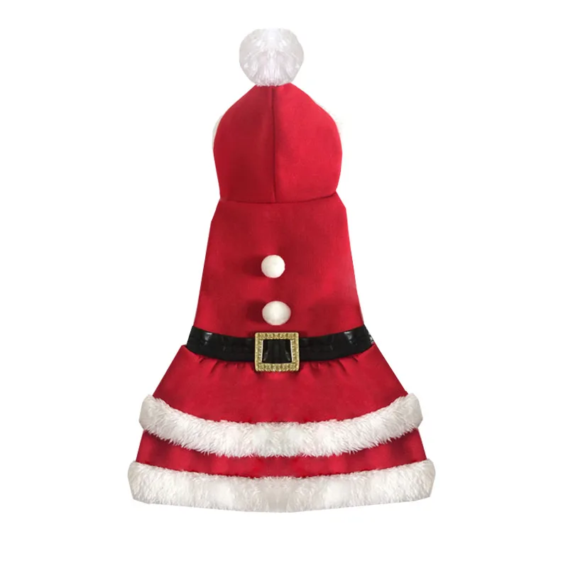 Hot Selling Pet Crew Santa Claus Christmas Costume stud-nap Cute Costumes Cute Pet Apparel Accessories Cozy Warm Pet Jacket