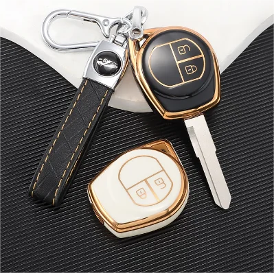 Free Sample New TPU Car Key Cover For SUZUKI Grand Vitara Liana Window SX4 Swift Celerio Jimny Ciaz Alto Key Case Keychain Alarm