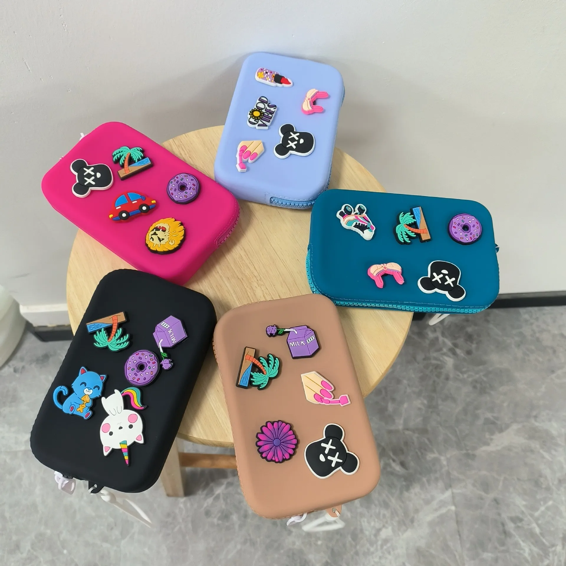 Custom Silicone Croc Charm Cute Mini Female Coin Purse