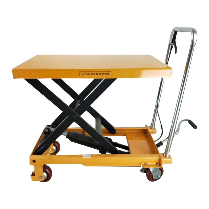 Hydraulic lifting table 350kg new manual scissor lift table high lift heavy