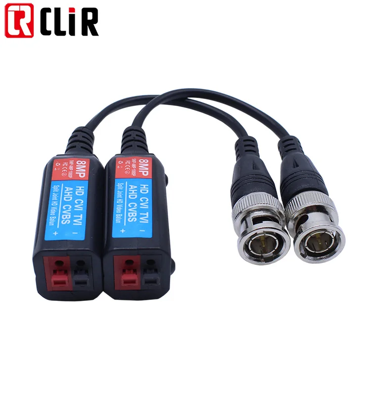 Высококачественная передача PVD вид CAT6 5MP UTP DC BNC Male к RJ45 IP пассивная CCTV X lts Coax Power Video Vedio CAT5 8MP Balun