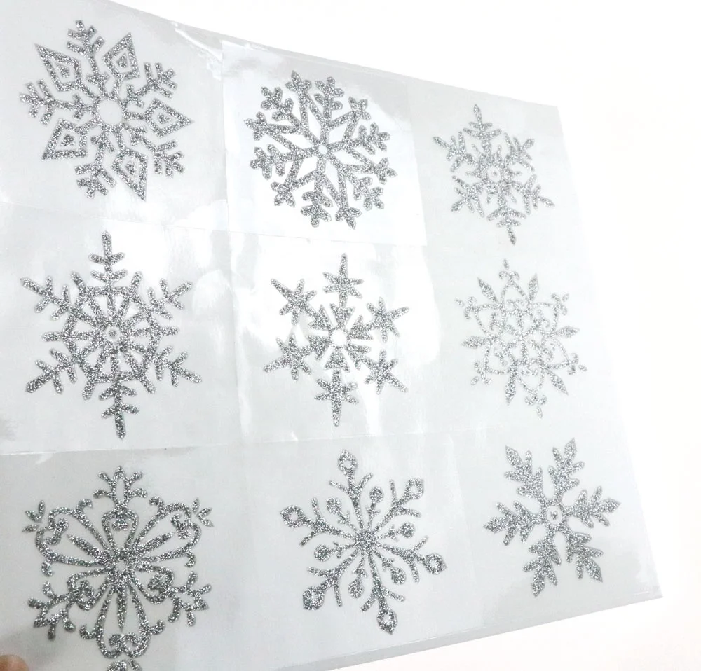 
High quality custom waterproof self-adhesive wall paper Christmas decoration PVC sticker 