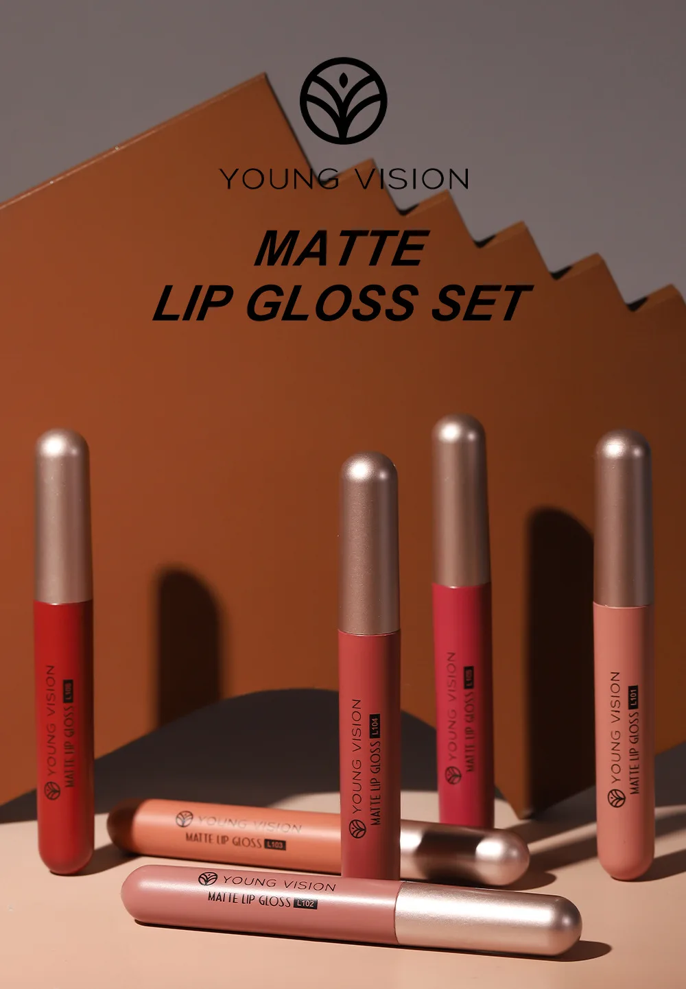 Tiktok Hot Selling Not Easy to Fade Suitable for Multiple Occasions Gift for Family and Friends Matte Lip Gloss Set