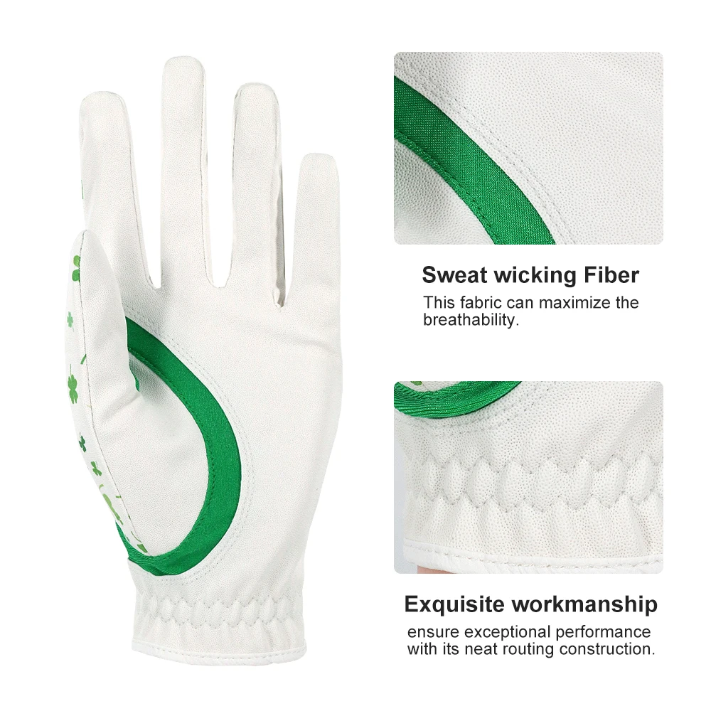 wholesale custom leather cabretta leather golf gloves manufacturer golf glove