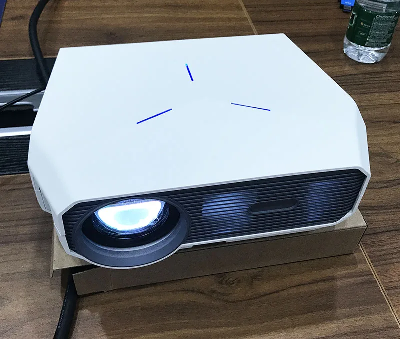 
Wholesale 3800 LUMENS Led Multimedia HD Beamer Support 1080P 4K Video 3D LCD Home Theater Cinema Projector 