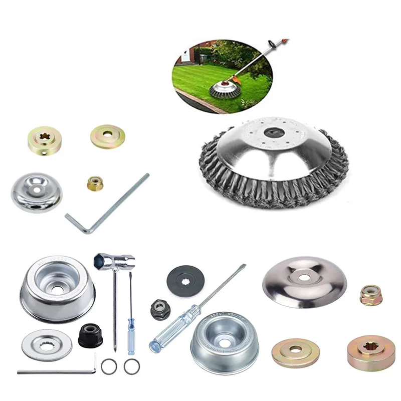 Same as Amazon 6 8 inch steel wire disc mower head, multifunctional mower head for rust removal and weeding