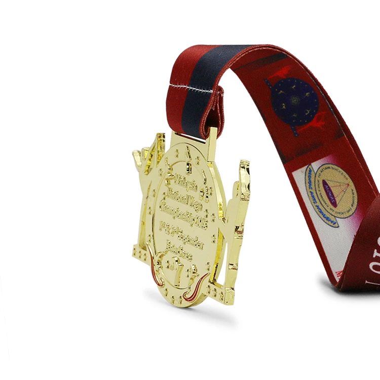 Wholesale Cheap Design Your Own Blank Zinc Alloy 3D Gold Award Marathon Running Custom Metal Sport Medal