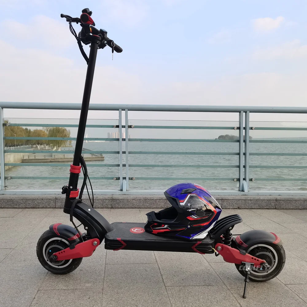 2024 Европейский склад новый двухмоторный T10-DDM/нулевой 10x10 дюймов складной внедорожный Электрический скутер