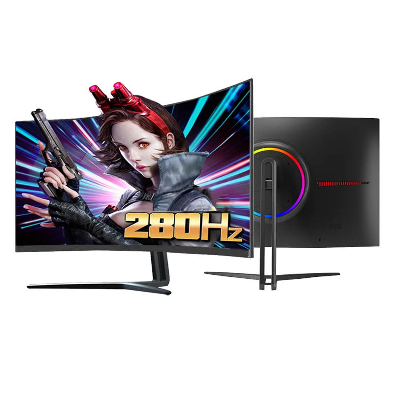 2021 27inch uhd monitors set pc desktop 144hz 165hz curved 2k 27inch gaming monitor