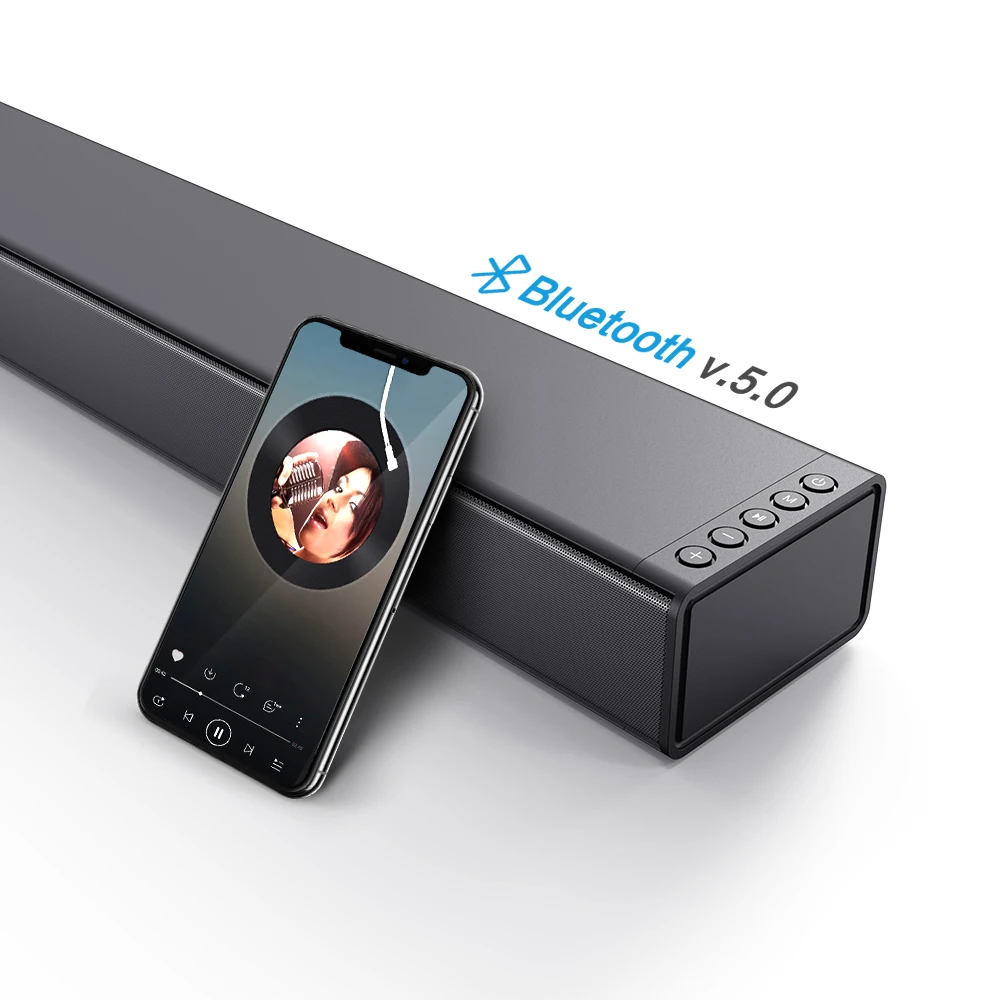 110 Вт стерео объемные Беспроводные Bluetooth 5 0 колонки домашний кинотеатр звуковая панель 2 1 для