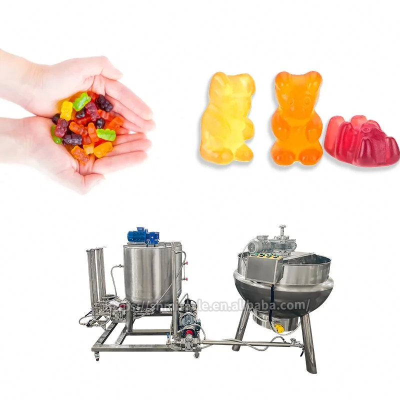 80kg/hour Gummy Bear Depositing Machine Line Jelly Candy Production Line Starch-less Gummy Candy Maker Depositor