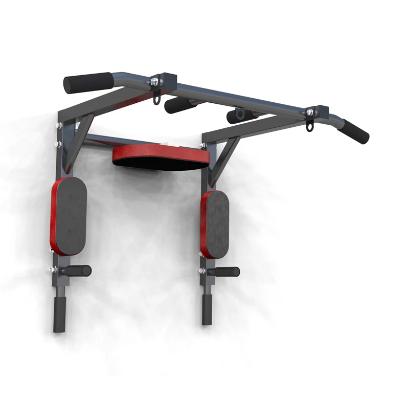 Indoor Home Gym All In One Wall Mounted Dip Station Chin Up Bar Power Tower Pull Up Bar