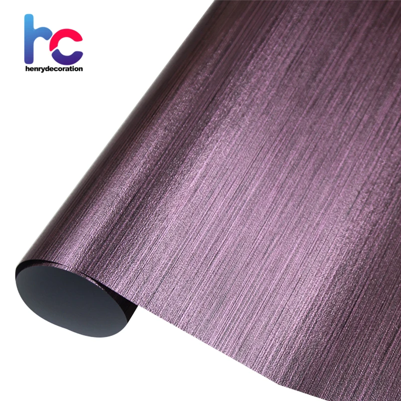 Henry decoration excellent texture brushed embossed pet metalized decorative films for gift box packing metalized pvc film