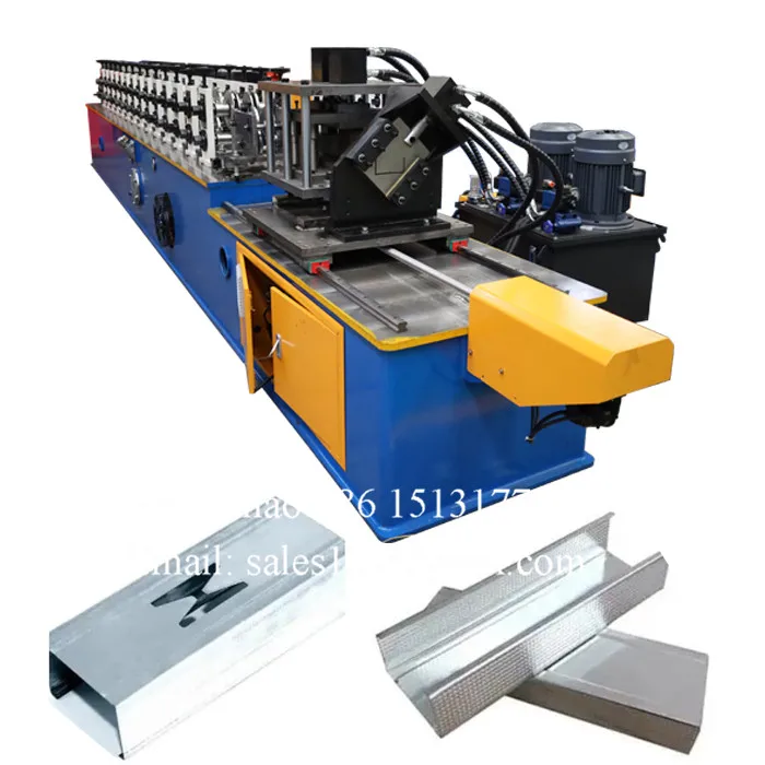 JCX Light steel CD stud UD track C U channel roll forming machine for drywall