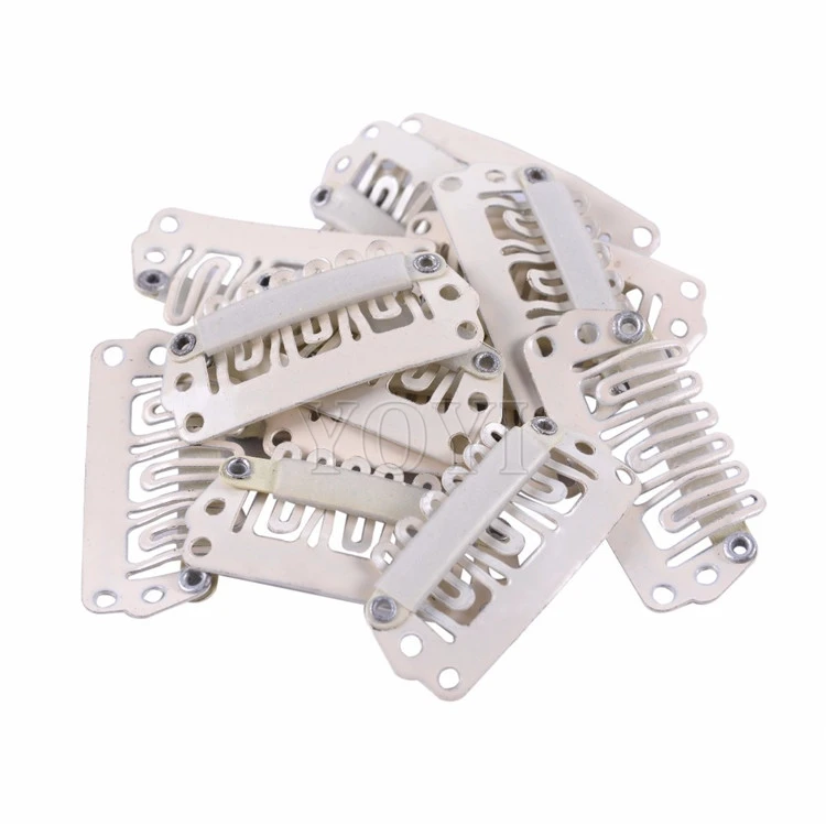 3.2CM U-shape Small Metal Clips 6 Teeth Combs Clips DIY Hair Wig Clips For Hair Extensions replacements toupee