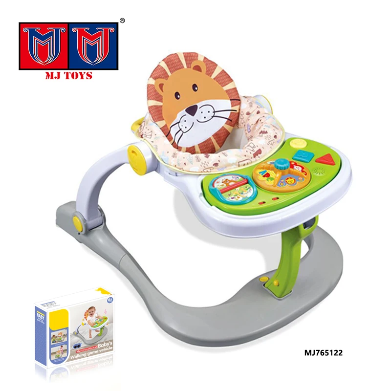 Education Activity Baby 4 in 1 Learning Folding Toddlers Strollers Animal Rabbit Activity Dining Feeding Chair with Music