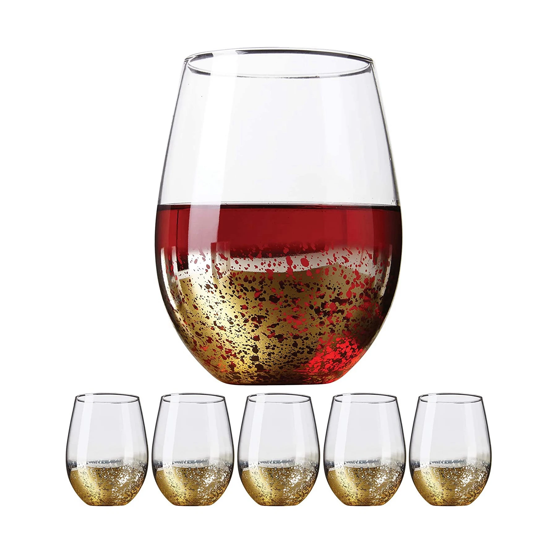  12 oz пластиковые стальные Шампанский флейт прозрачный Stemless сок десертные кофейные бокалы для