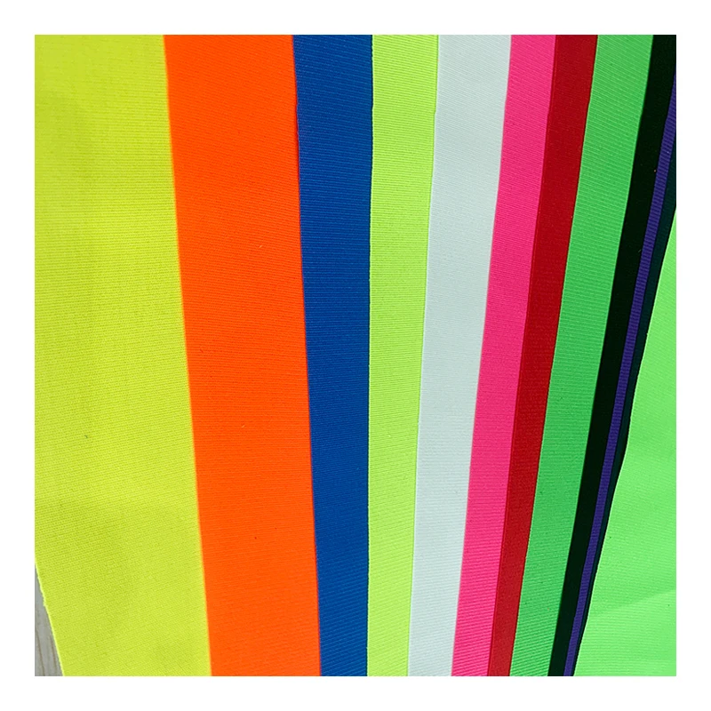 In stock High quality 100% Polyester FR Fluorescent Reflective Fabric for Construction Vest
