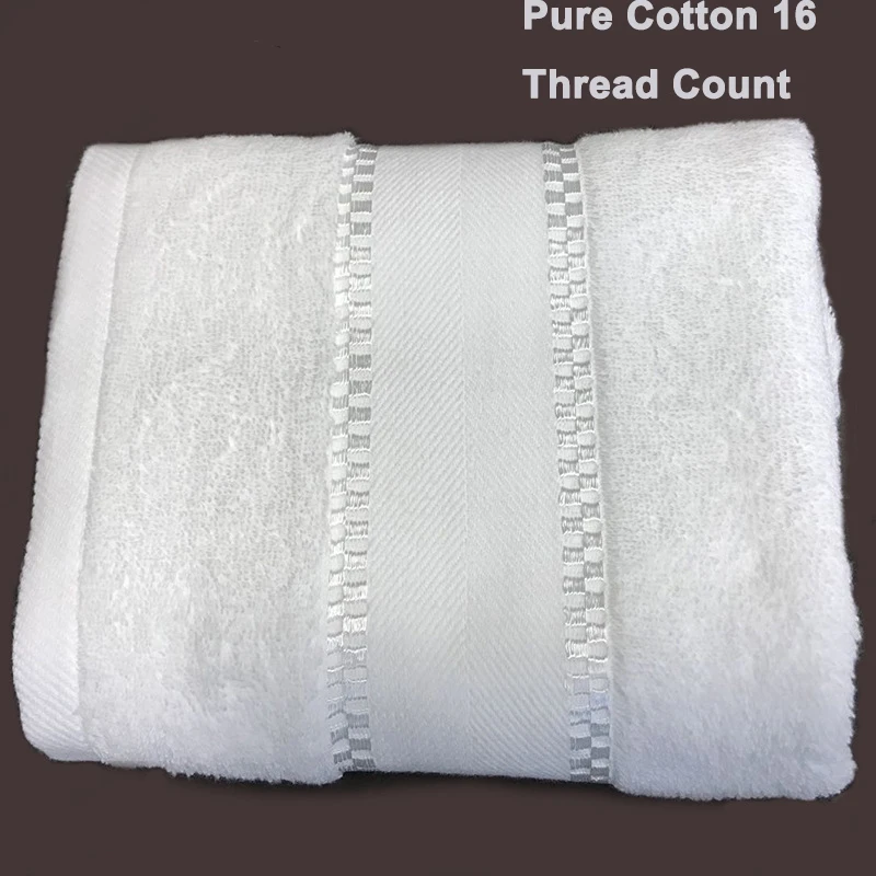 Wholesale towels all cotton bath towels square beauty salons hotels white five-star hotels bath towels