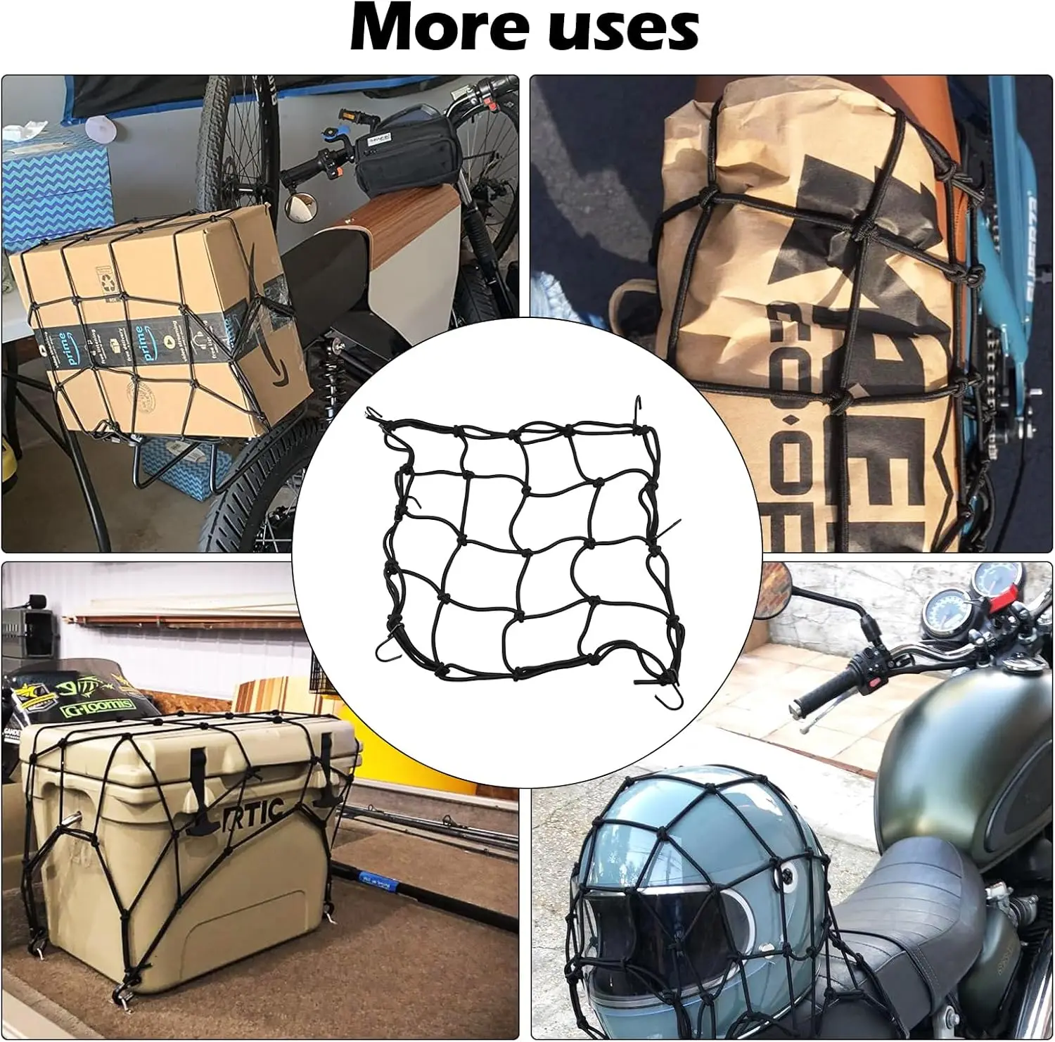 25x25cm Bicycle Cargo Net Bungee Product Category