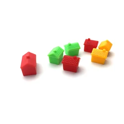 Plastic Toy Building Cubby House Custom Board Game Accessories Tokens Playing Pieces