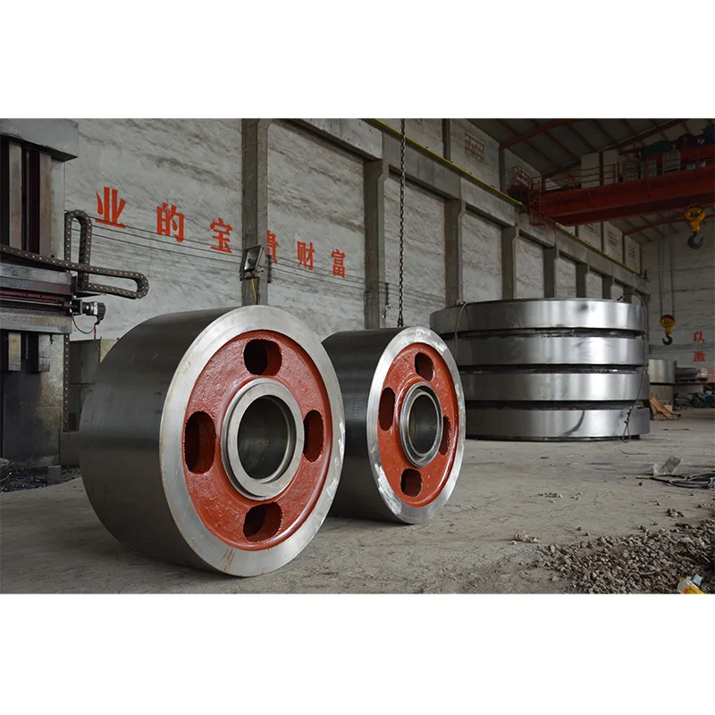 Custom Steel Casting Kiln Riding Wheel Rotary Kiln Large Support Roller