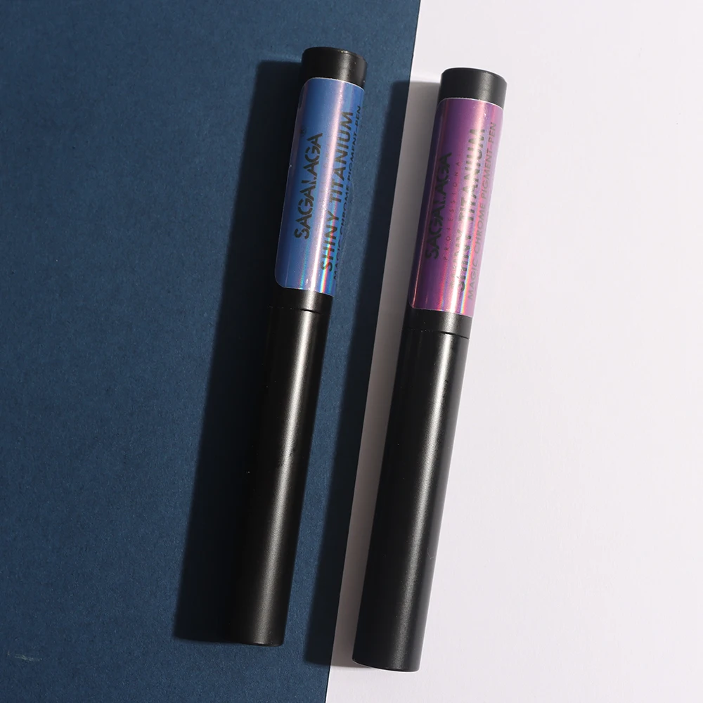 Private Label Aurora Mermaid Nail Pigment Chrome Powder  Metallic Nail Bulk Pigment Powder Dust Colors Chrome Pens