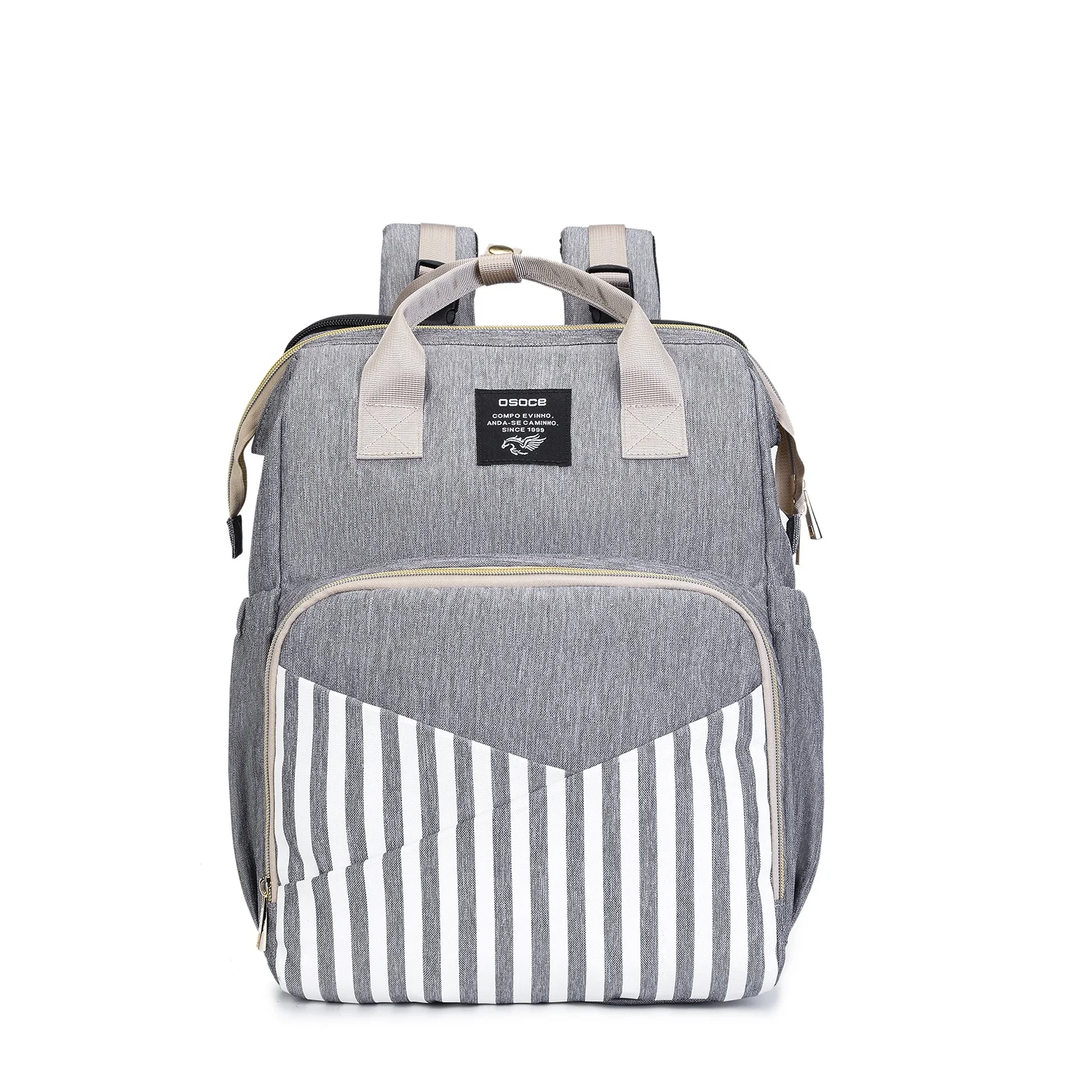 
Factory stock baby diaper bag backpack custom baby diaper bag mommy travel diaper bag 