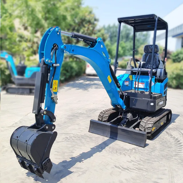 China factory  Popular sale new 1 ton 2 ton excavators Farm Garden kubota engine Diesel Mini Excavator machine for sale