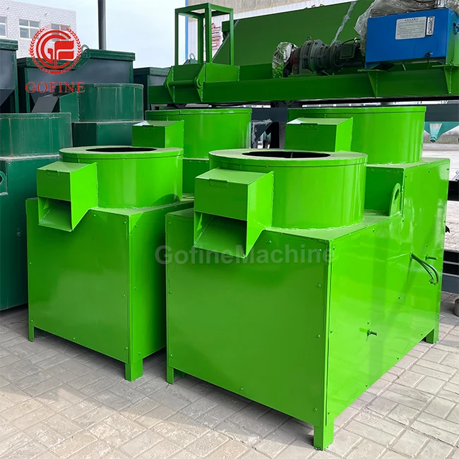 Gofine 1.5m round polishing machine, organic fertilizer particle shaping equipment, finished particle polishing machine