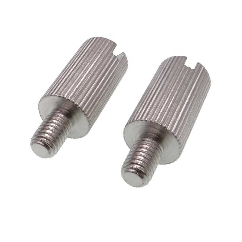 Factory Direct sales 304 stainless steel manually tightened screw cylinder head hand tightening screws knurled thumb knob screw
