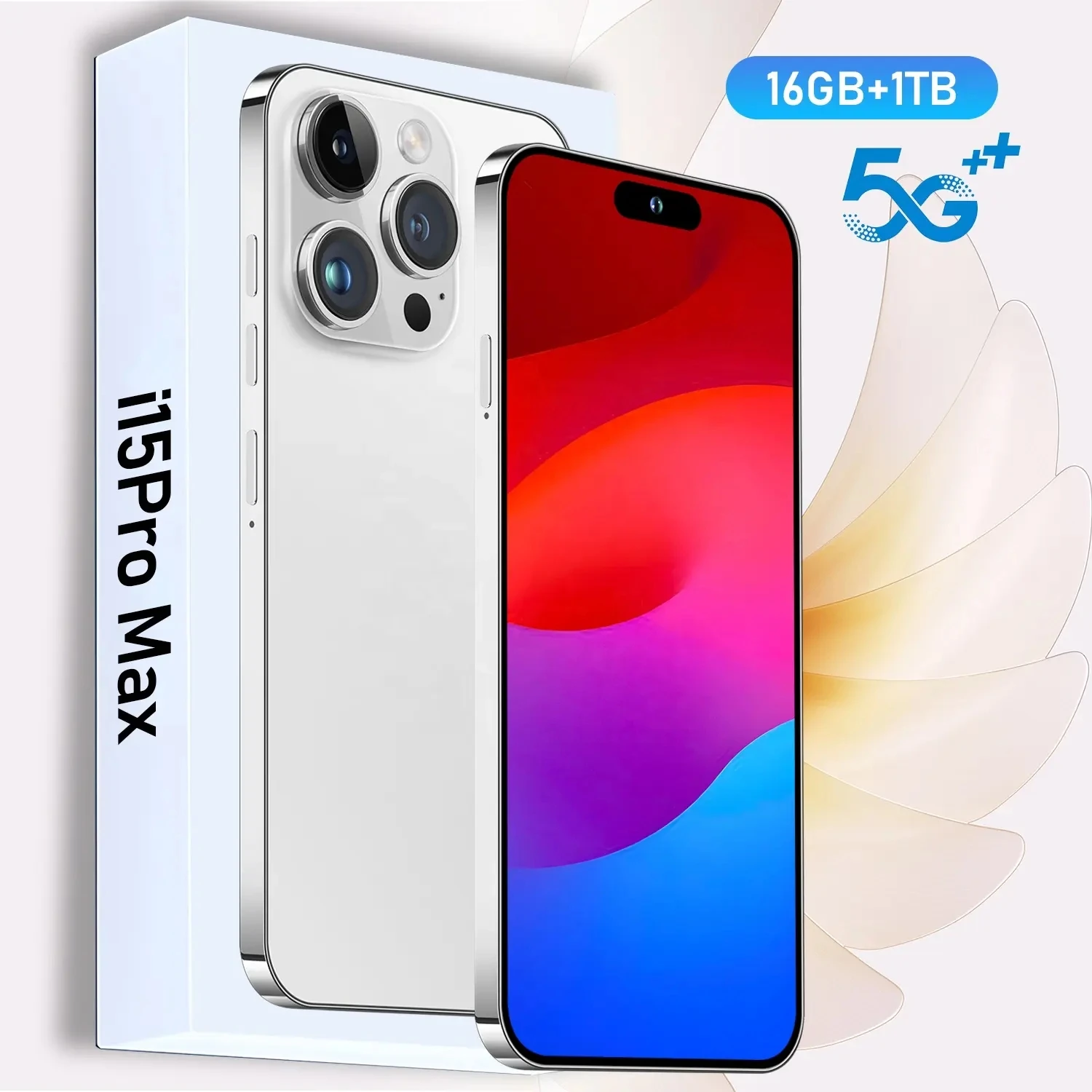 Hot selling original 15 Pro Max 16GB+512GB unlocked 5G smartphone 8800Mah fast charging 6.7inch large screen Android phone