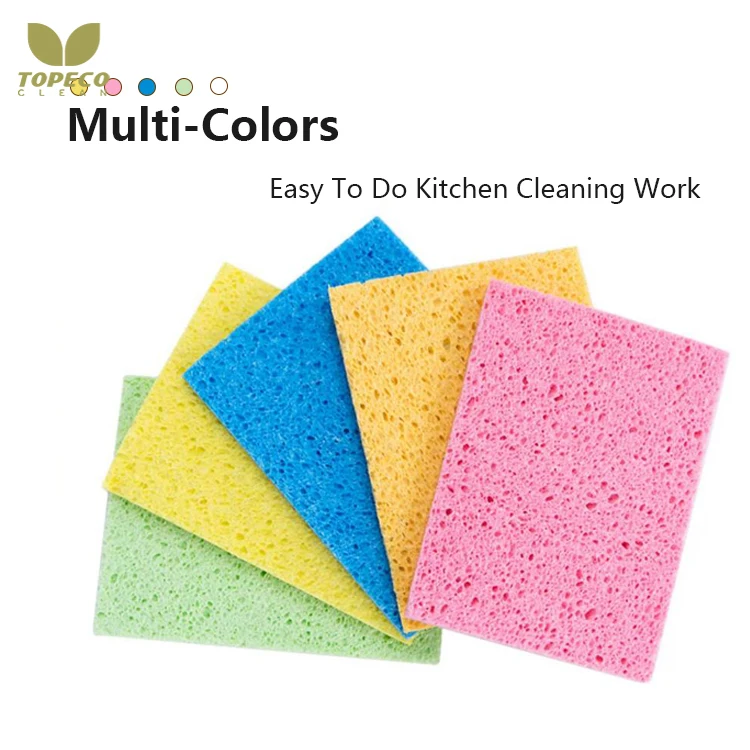 Topeco Great Absorbent Biodegradable Swedish Dish Cloth Eco Friendly Dishcloth Cellulose Sponge Cloth