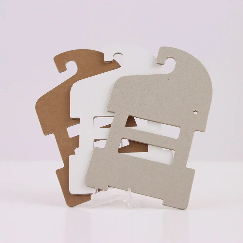 Cheap free new design customized baby cloth hanger paper clothes hanger for christmas