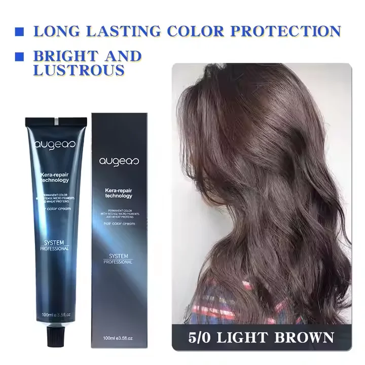Китайский производитель Tinte de cabello цветной крем для волос постоянный лучший профессиональный