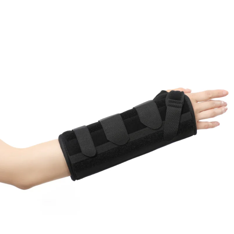 Wrist Brace Support Removable Metal Wrist Splint, Three Adjustable Compression Straps for Tendinitis, Sports Injuries