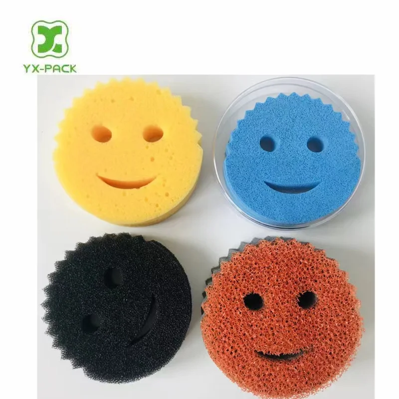 Kitchen scrub cellulose cleaning sponge dishwashing sponge for dishes