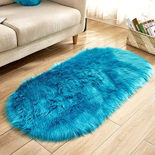 Modern Style Woven Sheep Skin Carpet Various Colors Artificial Faux Fur Rugs Soft Warm Fluffy Hairy Carpets
