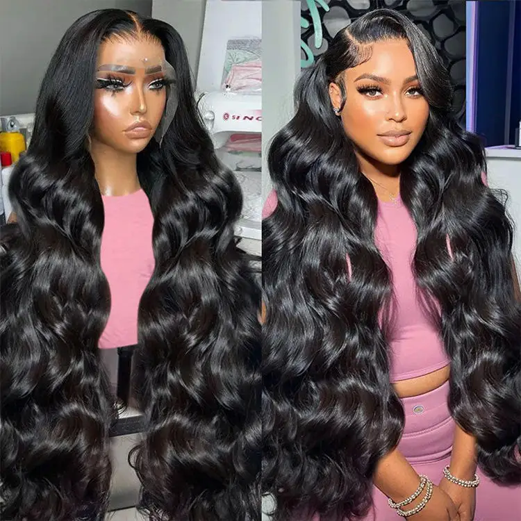 30 40 Inch Swiss Transparent Lace Frontal Wig Remy Cuticle Aligned Hair Brazilian Human Hair Vendors Body Wave Lace Front Wigs
