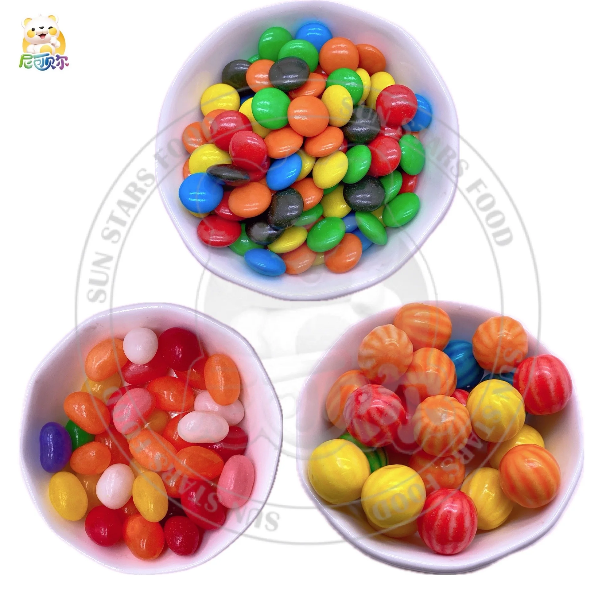 Light Bulb Shape Candy Assorted Flavor Candy Toys Candy Oem Wholesale Sweet Fruity Jelly Beans Chocolate Bean Bubble Gum Balls