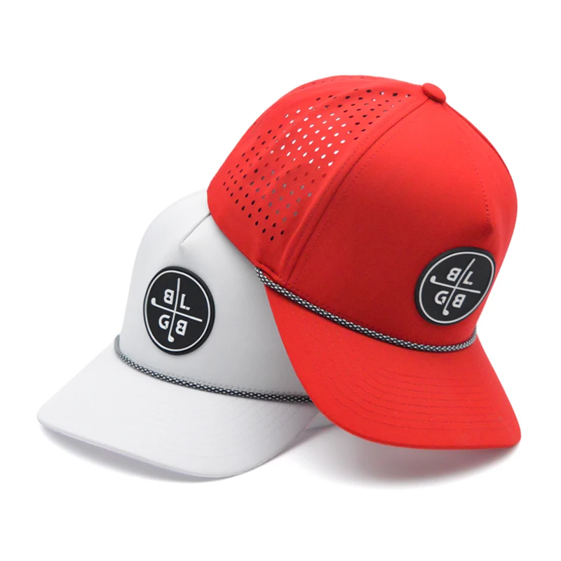Red Customized Protective Storage Carrying Baseball Hat  Cap Waterproof Cap White Women Baseball Cap Waterproof