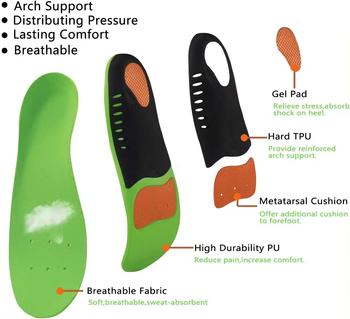 Sale hot arch orthotic support insoles custom orthopedic heat moldbale orthotics