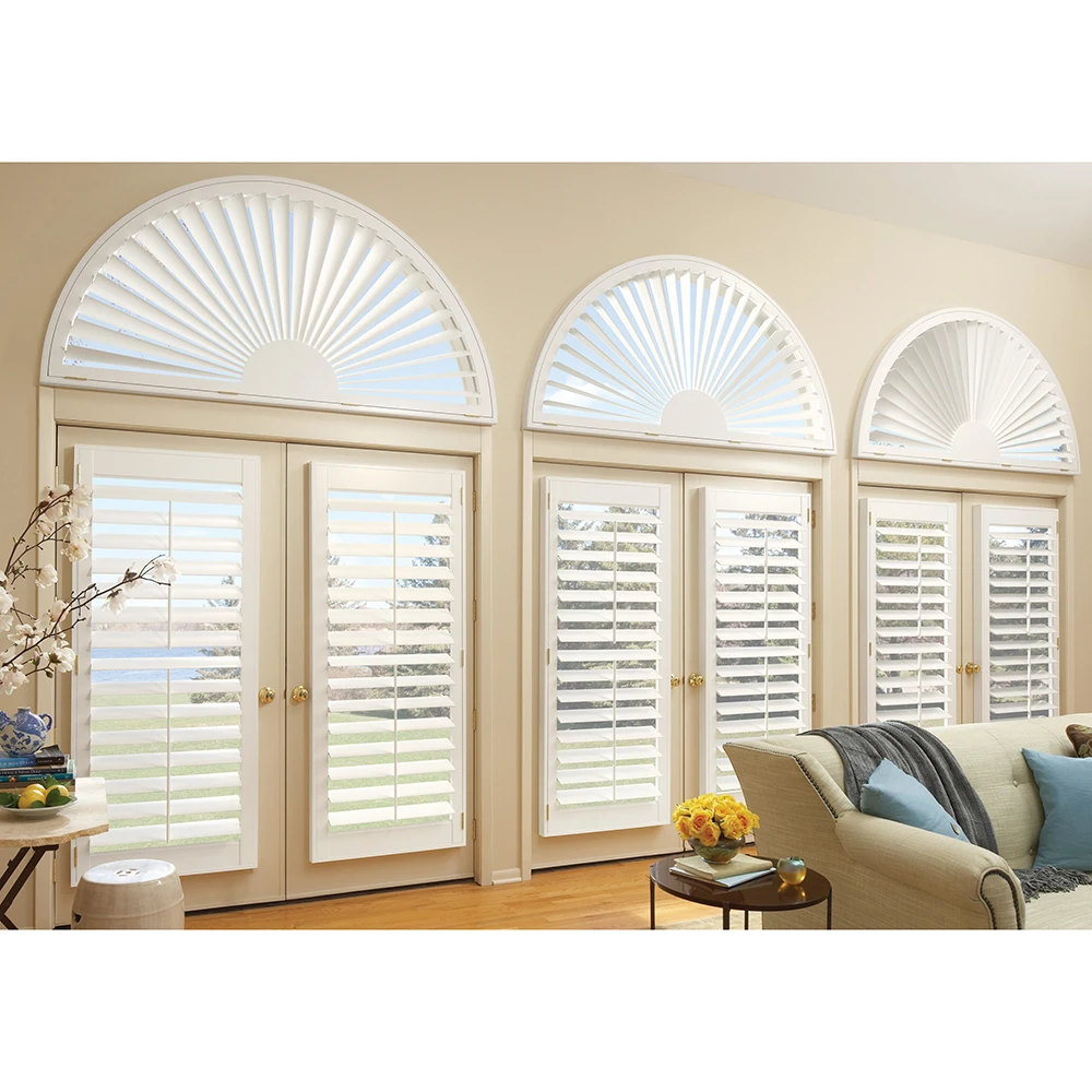 2020 Hangzhou Ready made home interior work Security basswood  Plantation Window Shutters