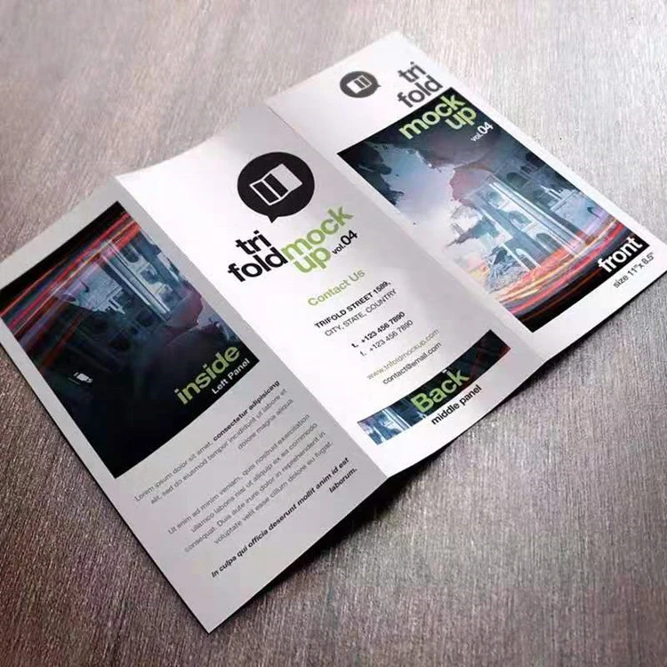 Wholesale Bulk Round Cheap Custom Pocket Brochure/Poster Printing