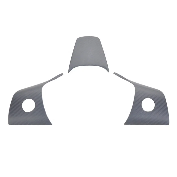  Для руля Tesla Model 3 Real Matte Carbon Fiber Trim интерьерные аксессуары шт./компл. прямая