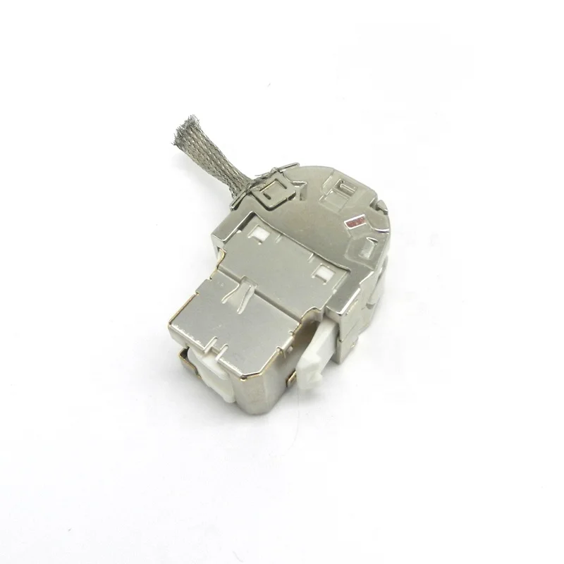  Новый дизайн цинковый сплав 10G 180 градусов FTP toolless cat 6a Экранированный cat6a keystone jack