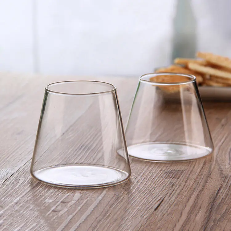 Custom Handmade Borosilicate Wine Tea Water Beer Coffee Mugs Glass Cup