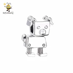Classic Robot Charms For Jewelry Making Jewelry Accessories Enamel Pendant Custom Logo Beads