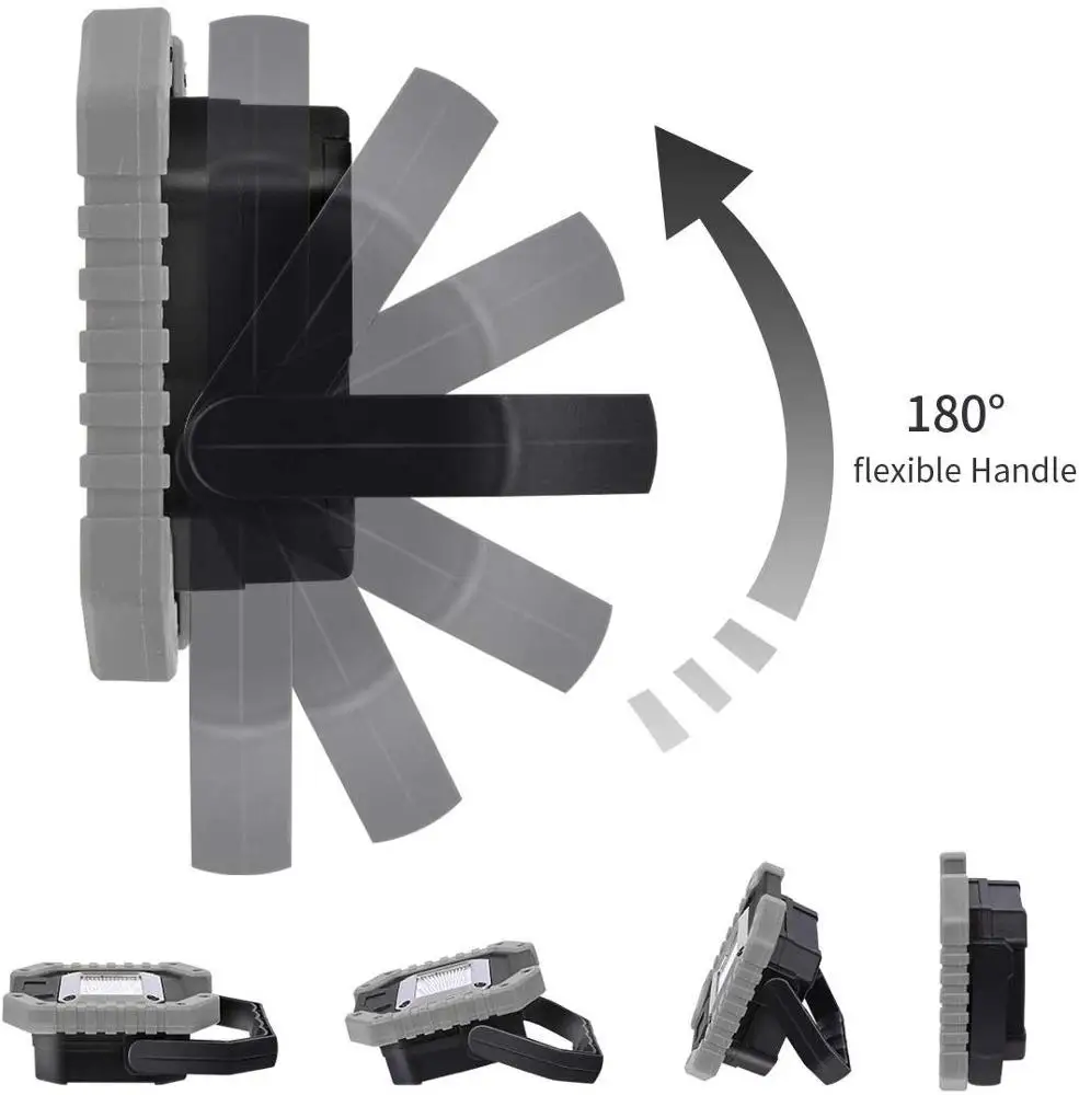 Manufacturer 20W COB Working Lights, Powerful Wireless Rechargeable Portable Waterproof Outdoor Led Emergency Flood Work Lights